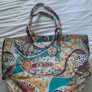 Spring canvas tote bag